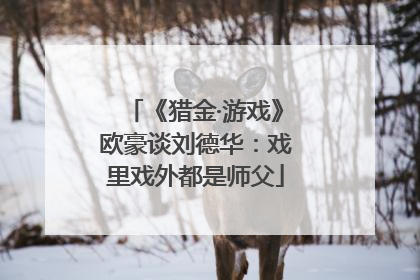 《猎金·游戏》欧豪谈刘德华：戏里戏外都是师父