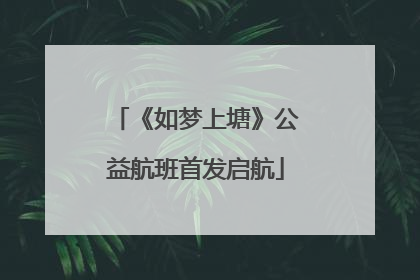 《如梦上塘》公益航班首发启航