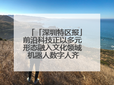 「深圳特区报」前沿科技正以多元形态融入文化领域 机器人数字人齐创文化新体验
