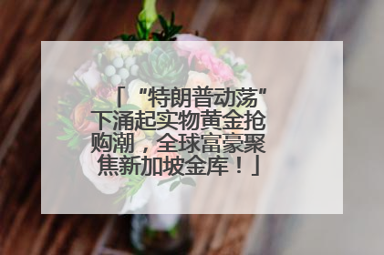 “特朗普动荡”下涌起实物黄金抢购潮，全球富豪聚焦新加坡金库！