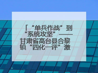 “单兵作战”到“系统攻坚”——甘肃省高台县合黎镇“四化一评”激活农村党员管理新引擎