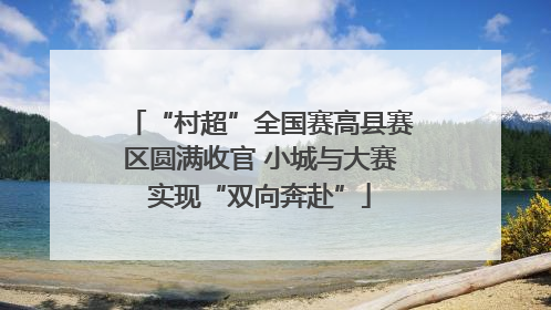 “村超”全国赛高县赛区圆满收官 小城与大赛实现“双向奔赴”