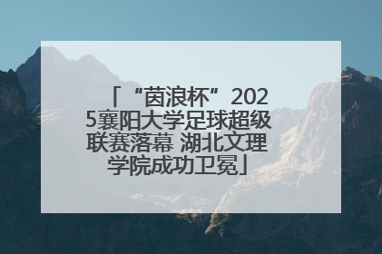 “茵浪杯”2025襄阳大学足球超级联赛落幕 湖北文理学院成功卫冕