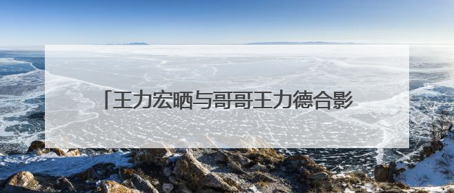 王力宏晒与哥哥王力德合影，称为博士哥哥感到骄傲，曾透露“我是我们家最弱的”