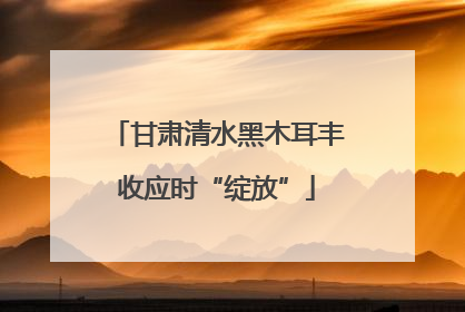 甘肃清水黑木耳丰收应时“绽放”