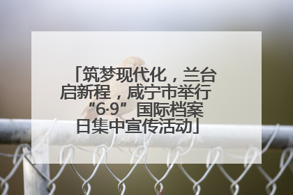 筑梦现代化，兰台启新程，咸宁市举行“6·9”国际档案日集中宣传活动