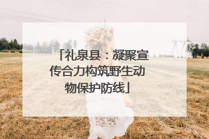 礼泉县：凝聚宣传合力构筑野生动物保护防线