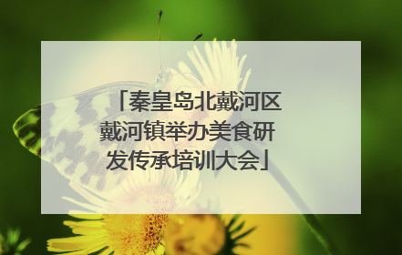 秦皇岛北戴河区戴河镇举办美食研发传承培训大会