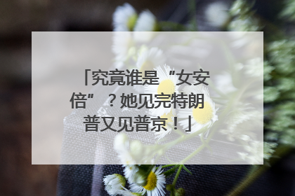 究竟谁是“女安倍”？她见完特朗普又见普京！
