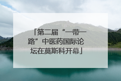 第二届“一带一路”中医药国际论坛在莫斯科开幕