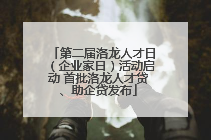 第二届洛龙人才日（企业家日）活动启动 首批洛龙人才贷、助企贷发布