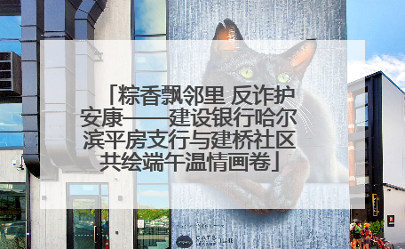 粽香飘邻里 反诈护安康——建设银行哈尔滨平房支行与建桥社区共绘端午温情画卷