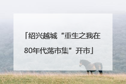 绍兴越城“重生之我在80年代荡市集”开市