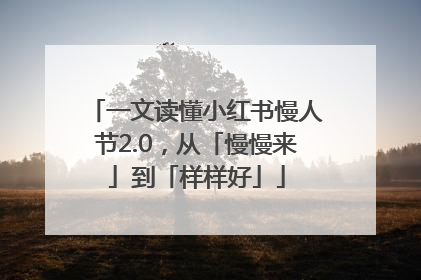一文读懂小红书慢人节2.0，从「慢慢来」到「样样好」