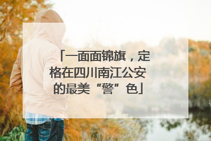 一面面锦旗，定格在四川南江公安的最美“警”色