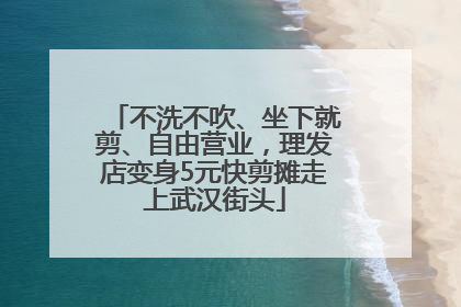 不洗不吹、坐下就剪、自由营业，理发店变身5元快剪摊走上武汉街头