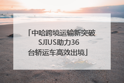 中哈跨境运输新突破 SJIUS助力36台轿运车高效出境