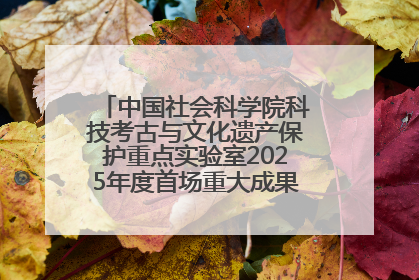 中国社会科学院科技考古与文化遗产保护重点实验室2025年度首场重大成果发布会在京举行