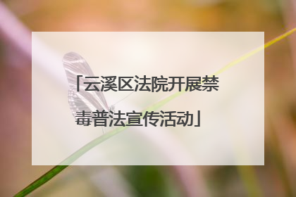 云溪区法院开展禁毒普法宣传活动