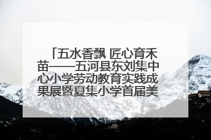 五水香飘 匠心育禾苗——五河县东刘集中心小学劳动教育实践成果展暨夏集小学首届美食节盛大举行