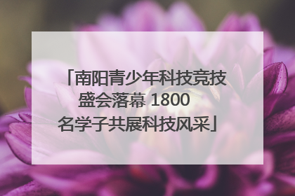 南阳青少年科技竞技盛会落幕 1800 名学子共展科技风采