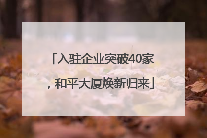 入驻企业突破40家，和平大厦焕新归来