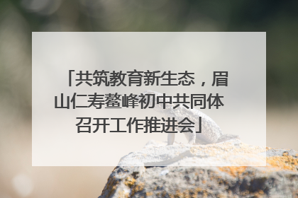 共筑教育新生态，眉山仁寿鳌峰初中共同体召开工作推进会