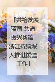 共绘发展蓝图 共谱振兴新篇 浙江持续深入推进援疆工作