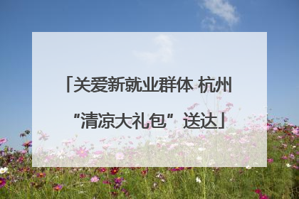 关爱新就业群体 杭州“清凉大礼包”送达