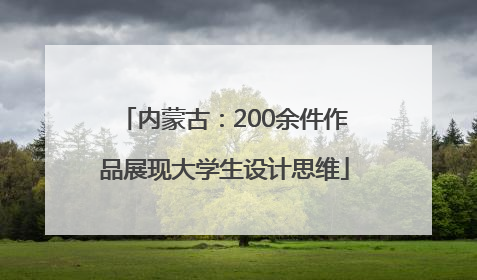 内蒙古：200余件作品展现大学生设计思维