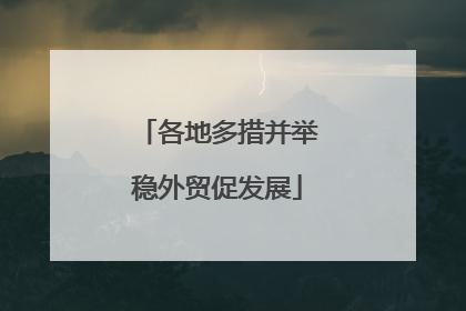 各地多措并举稳外贸促发展