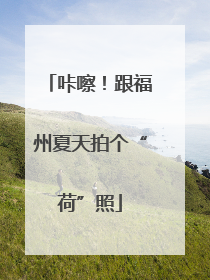 咔嚓！跟福州夏天拍个“荷”照