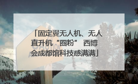 固定翼无人机、无人直升机“圈粉” 西博会成都馆科技感满满