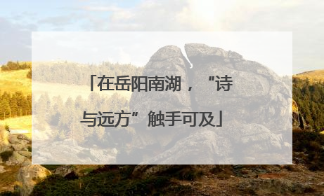 在岳阳南湖，“诗与远方”触手可及