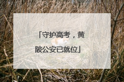 守护高考，黄陂公安已就位