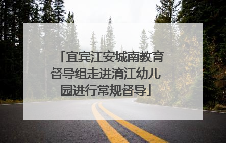 宜宾江安城南教育督导组走进淯江幼儿园进行常规督导