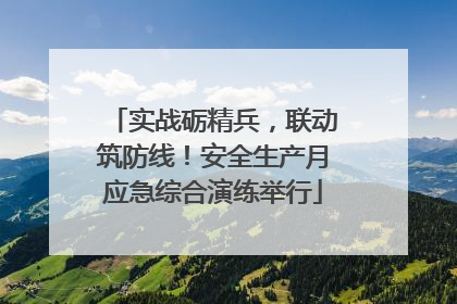 实战砺精兵，联动筑防线！安全生产月应急综合演练举行
