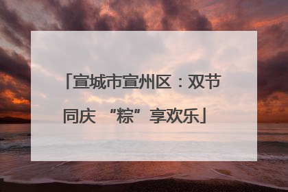 宣城市宣州区：双节同庆 “粽”享欢乐