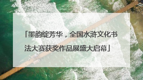 墨韵绽芳华，全国水浒文化书法大赛获奖作品展盛大启幕