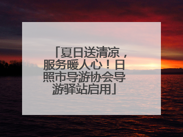 夏日送清凉，服务暖人心！日照市导游协会导游驿站启用