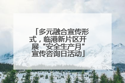 多元融合宣传形式，临港新片区开展“安全生产月”宣传咨询日活动