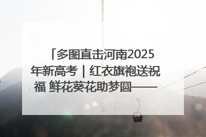 多图直击河南2025年新高考｜红衣旗袍送祝福 鲜花葵花助梦圆——尉氏县高考暖心送考