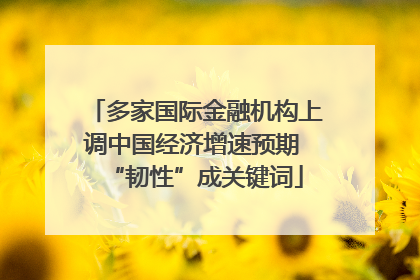 多家国际金融机构上调中国经济增速预期 “韧性”成关键词