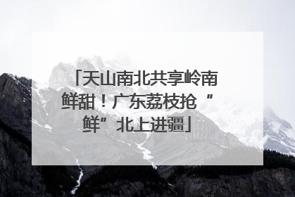 天山南北共享岭南鲜甜！广东荔枝抢“鲜”北上进疆