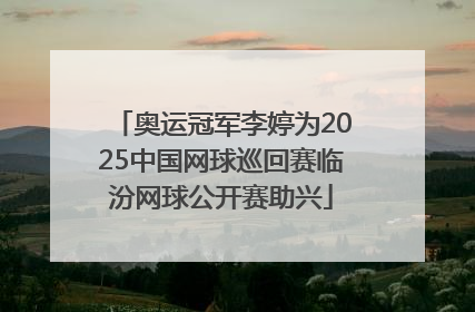 奥运冠军李婷为2025中国网球巡回赛临汾网球公开赛助兴