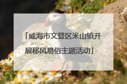 威海市文登区米山镇开展移风易俗主题活动