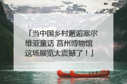 当中国乡村邂逅塞尔维亚童话 莒州博物馆这场展览太震撼了！