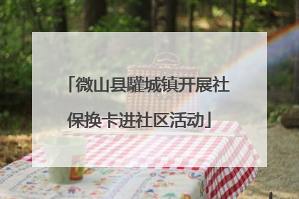 微山县驩城镇开展社保换卡进社区活动