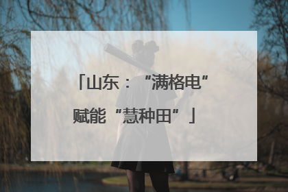 山东：“满格电”赋能“慧种田”