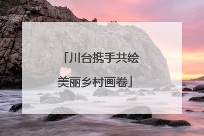 川台携手共绘美丽乡村画卷